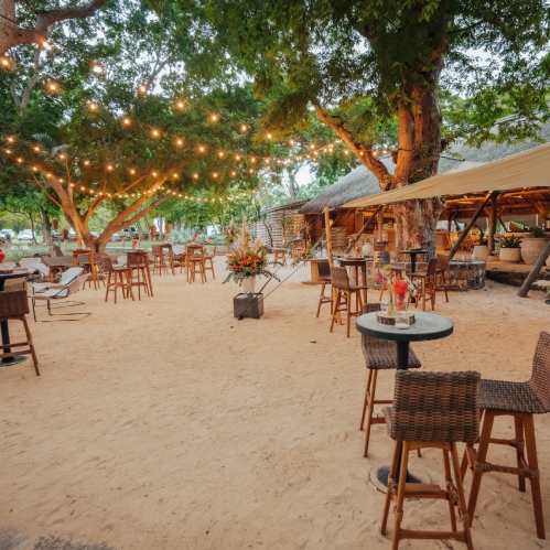 covered event set up at Le Pavillon de Case Noyale Mauritius