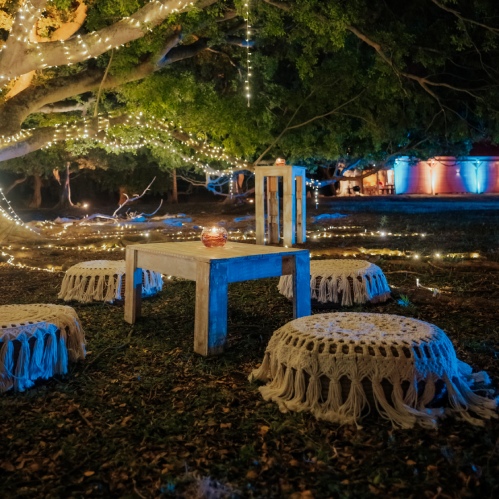 Green Lawn Evening Event at Le Pavillon de Case Noyale
